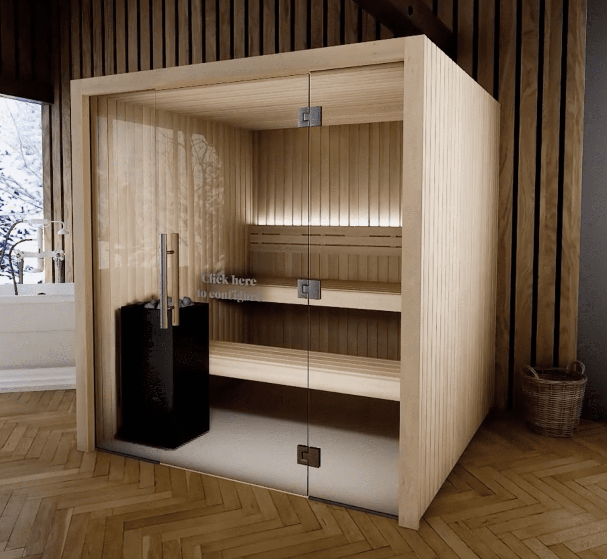 Auroom Emma In Aspen Indoor Sauna Kit